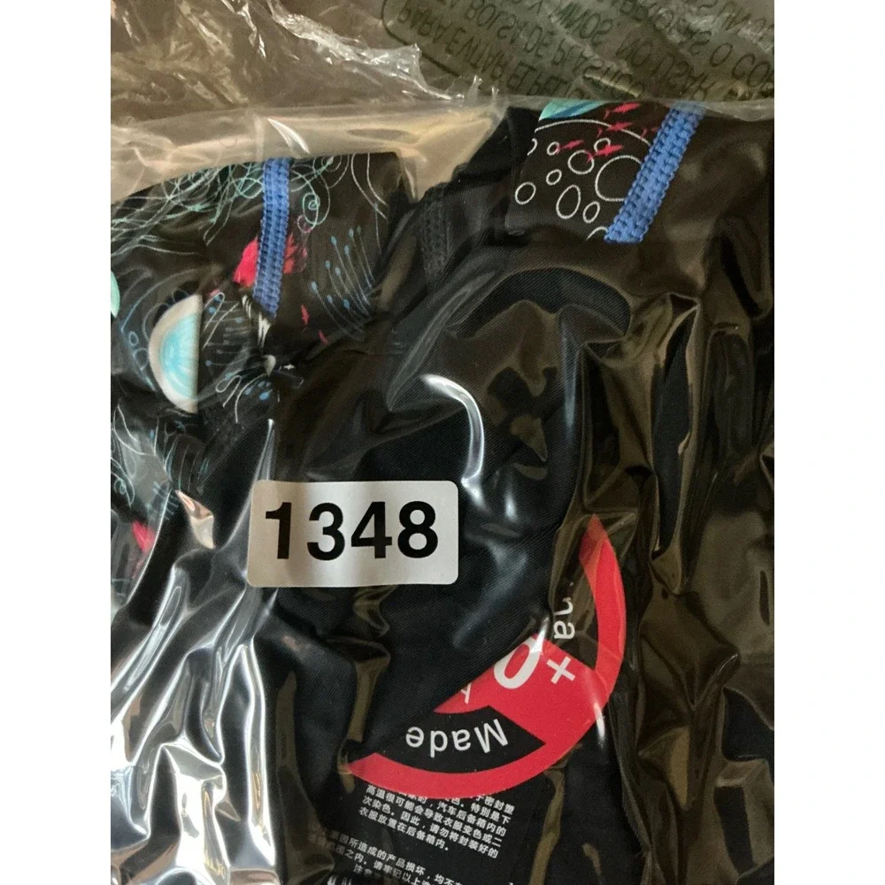 Unbranded‎ Rash Guard Suit Kids M Black New UPF 50+ Full Body Ocean Jellyfish